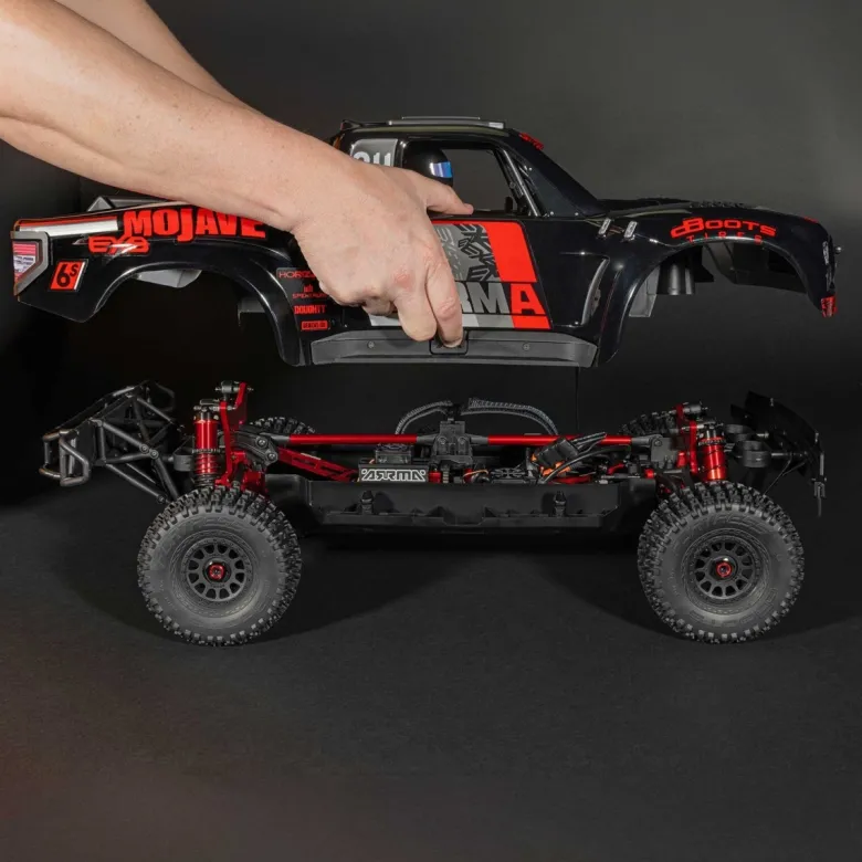 NEUARRMA ARA7704V3T1MOJAVE 6S EXB 4X4 RTR Brushless Desert Truck 1:7, Black