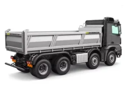 NEUFm-electrics FM_EMBA8x8K-grMetall LKW Kipper mit Mercedes-Benz Arocs 8x8 1:14 RTR elektrisch, grau