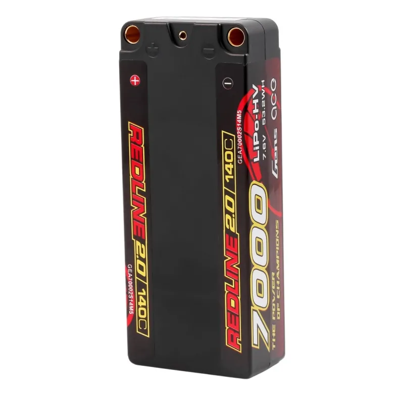 NEUGens ace GEA70002S14M5Lipo Akku 7000mAh 2S 140C 7.6V(HV) Mid-size, 5.0mm bullet
