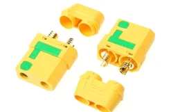 NEUREVTEC GF-1054-002XT-90S Stecker, funkenfrei, mit Kappe, vergoldet, 2 Stück
