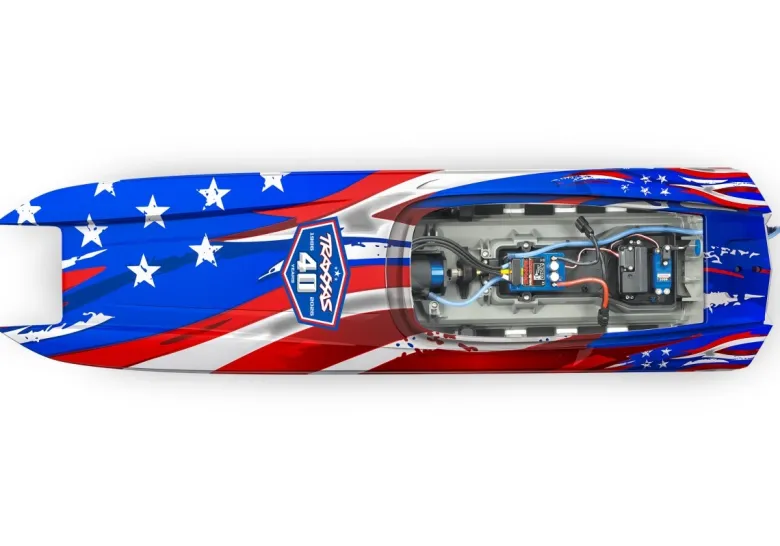 NEUTraxxas 57046-4-40THDCB M41 40th-Edition 40-Zoll Catamaran Rennboot Brushless