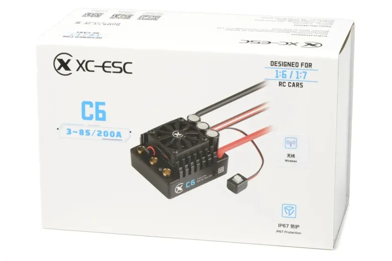 NEUXC ESC XC-C6Brushless Regler C6 G2 200A 3-8S Sensorless IP67 1:6 / 1:7