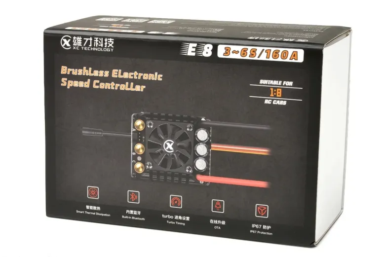 NEUXC ESC XC-E8Brushless Regler E8 G2 160A 3-86 IP67 Bluetooth 1:8 Sensored / Sensorless