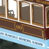 OcCre OC53007San Francisco Tram 1:24 Straßenbahn Bausatz