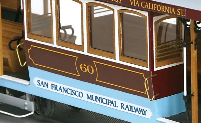 OcCre OC53007San Francisco Tram 1:24 Straßenbahn Bausatz