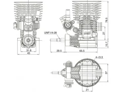 OS Engines OS1EK00B2105 3.5cc Buggy Verbrennungsmotor