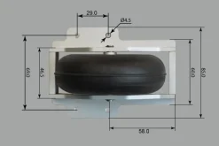 Phoenix Model GLER08elektrisches Einziehfahrwerk für Segler bis 8kg z.B. Ka8B