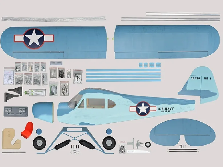 Phoenix Model PH221Navy Piper J3 Cub GP/EP ARF - 230cm