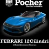 POCHER HK127Ferrari 12Cilindri - Blu Corsa, Bausatz 1:8 Neuheit - Jetzt vorbestellen!