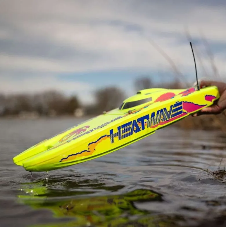 Pro Boat PRB08049T1Blackjack 24' V2 Catamaran Brushless: RTR, Heat Wave Visual