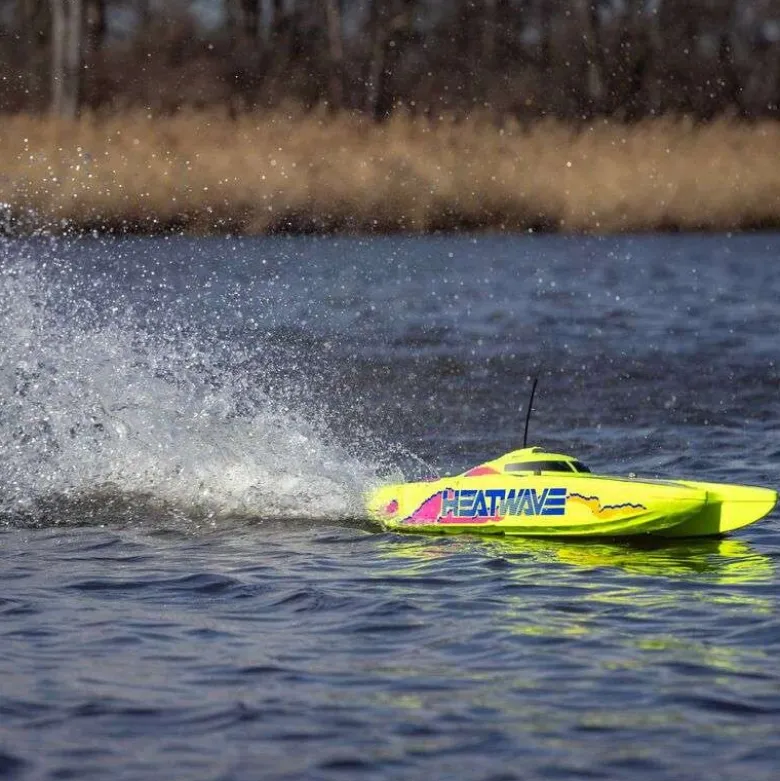Pro Boat PRB08049T1Blackjack 24' V2 Catamaran Brushless: RTR, Heat Wave Visual
