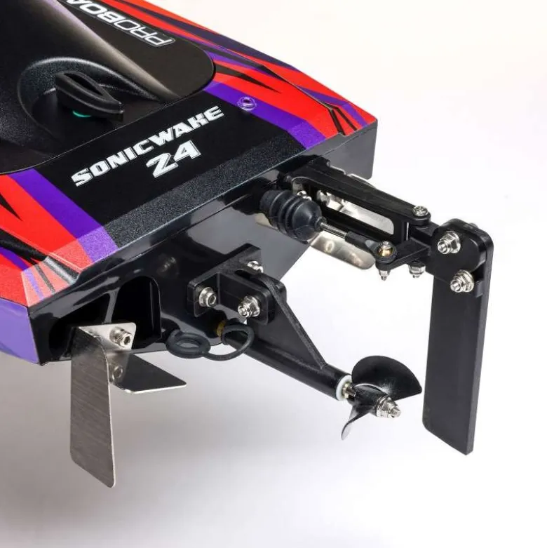 Pro Boat PRB-1992T1Sonicwake 24" Self-Righting Brushless Deep-V RTR, rot inkl. Akku & Ladegerät