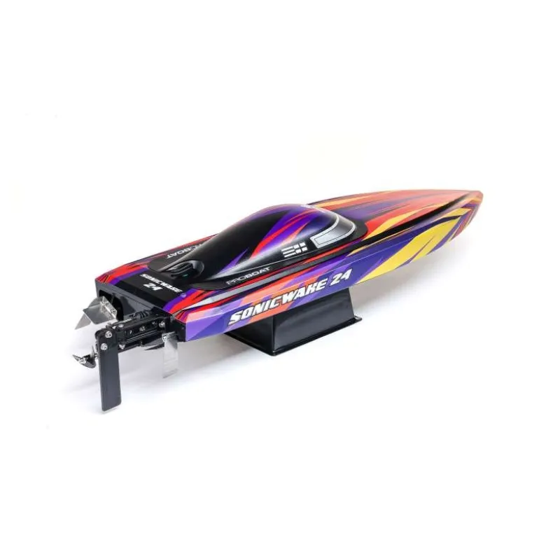 Pro Boat PRB-1992T1Sonicwake 24" Self-Righting Brushless Deep-V RTR, rot inkl. Akku & Ladegerät