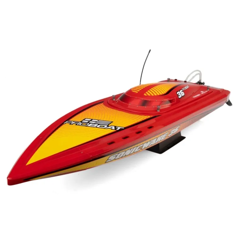 Pro Boat PRB-2171T2Sonicwake 36" V3 Self-Righting Brushless Deep-V RTR, rot