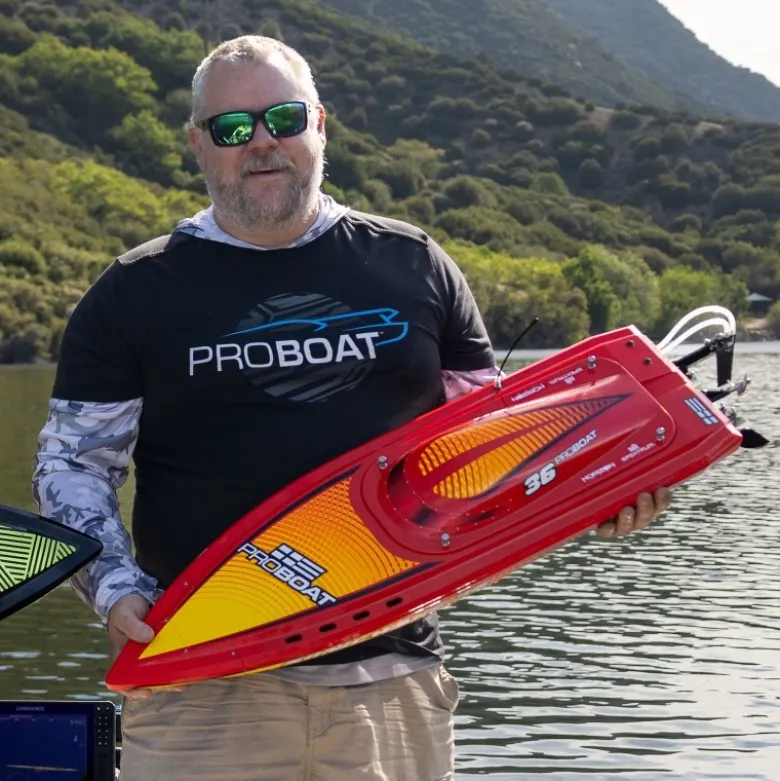 Pro Boat PRB-2171T2Sonicwake 36" V3 Self-Righting Brushless Deep-V RTR, rot
