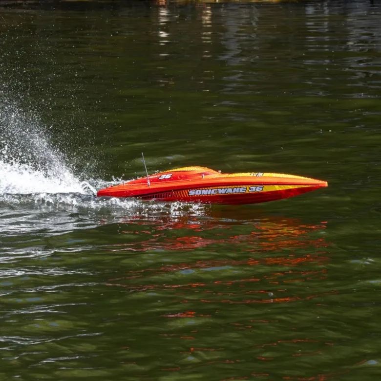 Pro Boat PRB-2171T2Sonicwake 36" V3 Self-Righting Brushless Deep-V RTR, rot