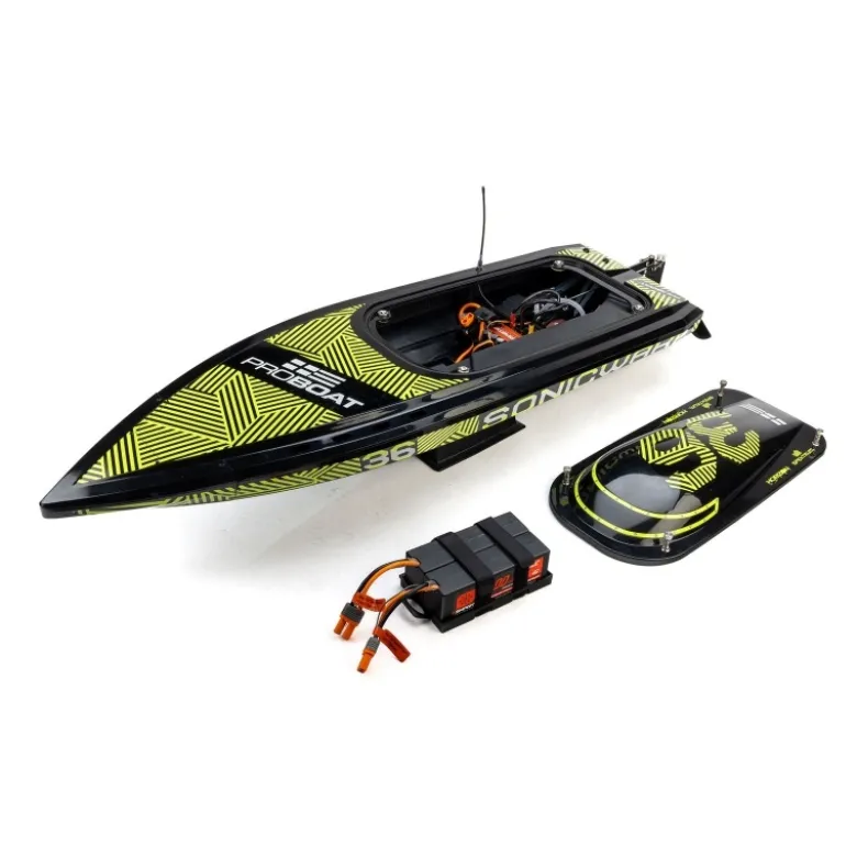 Pro Boat PRB-2171T1Sonicwake 36" V3 Self-Righting Brushless Deep-V RTR, schwarz