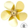 Raboesch rb148-03Messing-Propeller Serie 148 5-Blatt, 35mm rechts M4