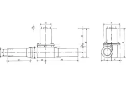 Raboesch rb108-02Querstrahlruder 16/19 x 154 mm