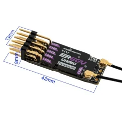 RadioMaster RM-RX-ER6-GVER6-GV ELRS 6-Kanal Empfänger mit Vario