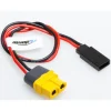 rc-dome RCD025Ladekabel XT60 Buchse zu Futaba / Empfängerakku Stecker 20cm