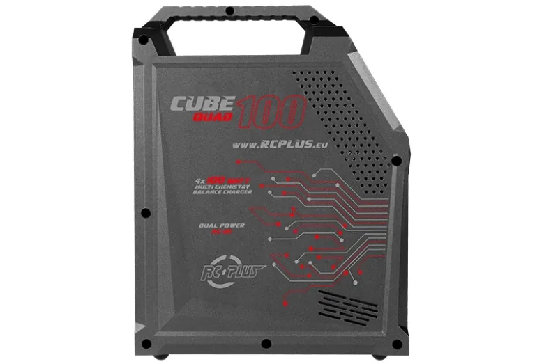 RC PLUS RC-CHA-210Cube 100 4fach Ladegerät AC/DC 4x 100 Watt Lipo