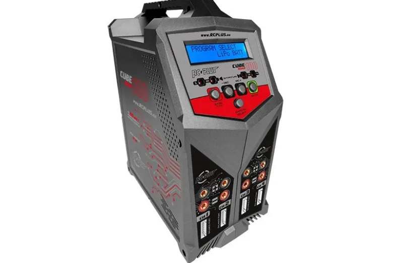 RC PLUS RC-CHA-210Cube 100 4fach Ladegerät AC/DC 4x 100 Watt Lipo