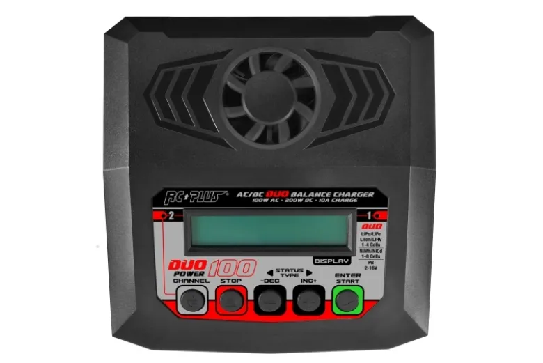 RC PLUS RC-CHA-213Power Duo 100 Ladegerät AC/DC 100W 2x bis 4S Lipo Dual