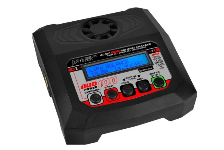 RC PLUS RC-CHA-213Power Duo 100 Ladegerät AC/DC 100W 2x bis 4S Lipo Dual