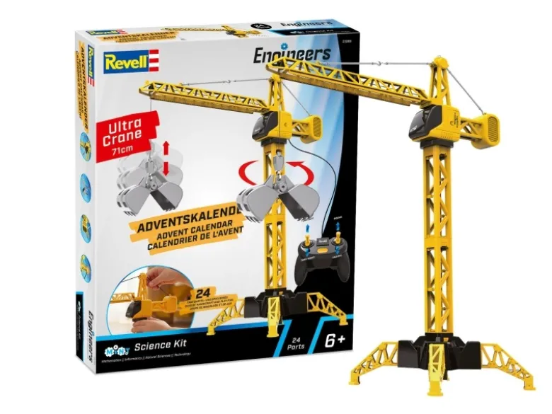 Revell 01065Adventskalender 'Ultra Crane' Revell Engineers 1:60 Bauen, Forschen, Entdecken