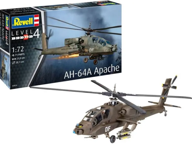 Revell 03824AH-64A Apache Plastikbausatz 1:72
