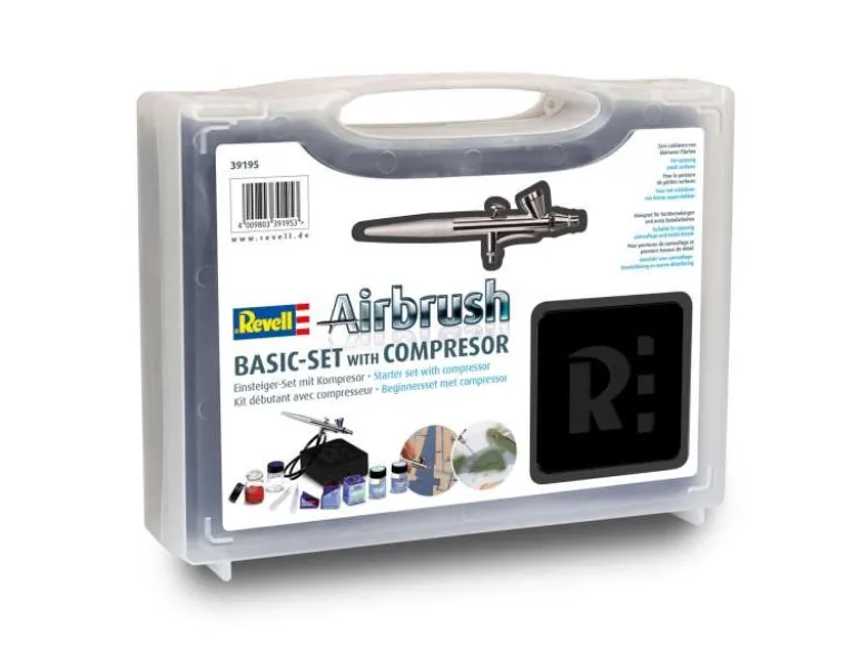 Revell 39195Airbrush Basic Set mit Kompressor Version 2023