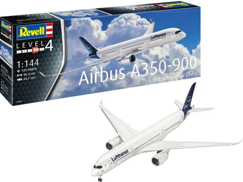Revell 03881Airbus A350-900 Lufthansa New Livery Bausatz 1:144