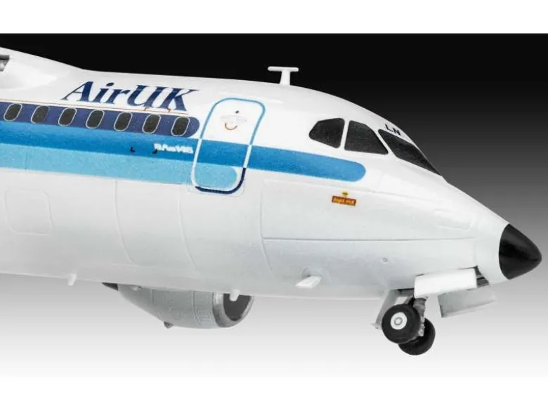 Revell 63791BAe 146-200 'AirUK' Modellbausatz 1:144 mit Basiszubehör