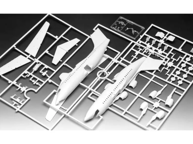 Revell 63791BAe 146-200 'AirUK' Modellbausatz 1:144 mit Basiszubehör