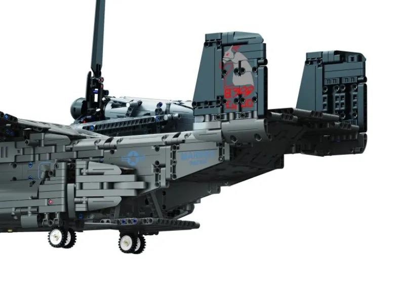 Revell 00961Bell Boeing V-22 Osprey- Brick System Klemmbaustein Set 1:25 3730 Teile - Spannweite: 853mm