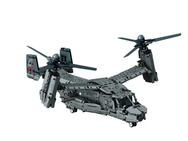 Revell 00961Bell Boeing V-22 Osprey- Brick System Klemmbaustein Set 1:25 3730 Teile - Spannweite: 853mm