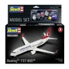 Revell 63772Boeing 737-800 'Turkish Airlines', Modellbausatz 1:144 inkl. Pinsel, Farben und Kleber