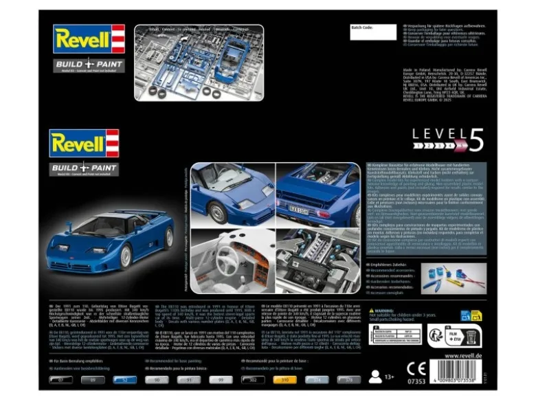 Revell 07353Bugatti EB110 Plastikbausatz 1:24
