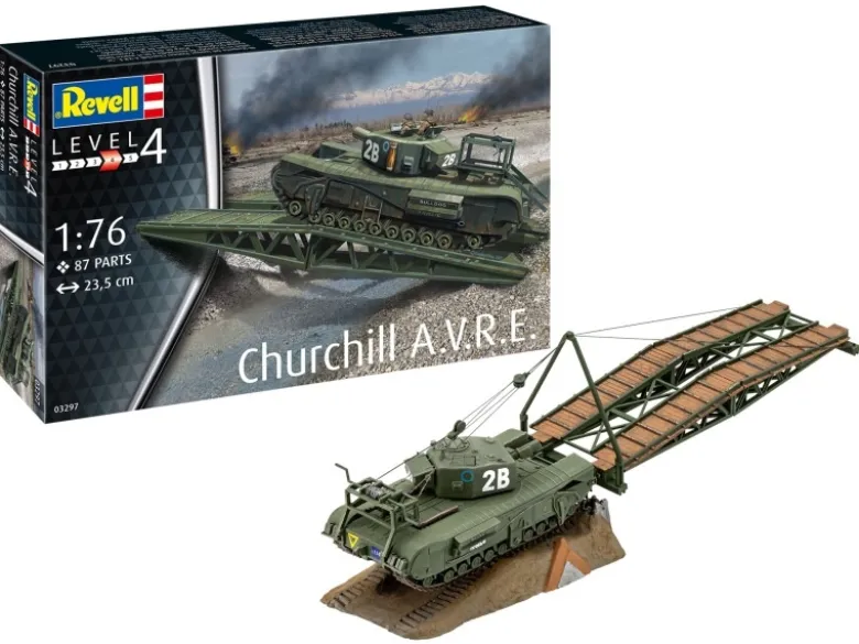 Revell 03297Churchill A.V.R.E. Pionierpanzers 1:76 Modellbausatz