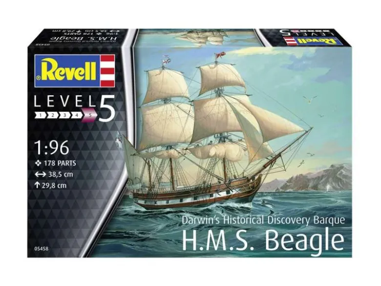 Revell 05458Darwin's Histor. Discovery Barque H.M.S. Beagle Bausatz 1:96