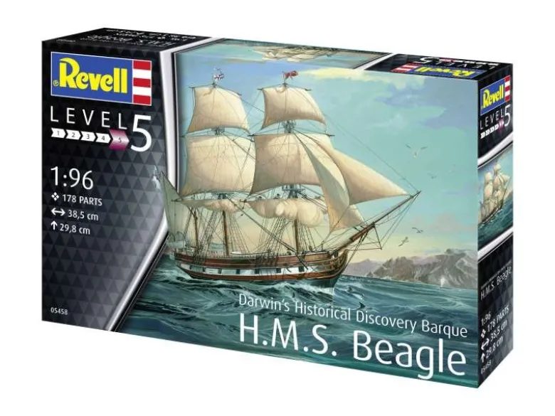 Revell 05458Darwin's Histor. Discovery Barque H.M.S. Beagle Bausatz 1:96