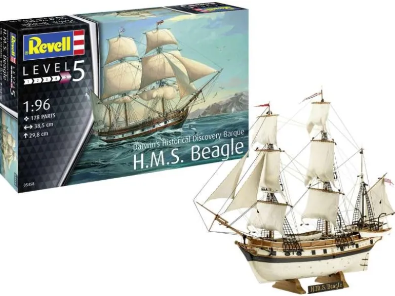Revell 05458Darwin's Histor. Discovery Barque H.M.S. Beagle Bausatz 1:96