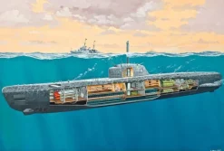 Revell 05078Deutsches U-Boot Typ XXI mit Interieur 1:144
