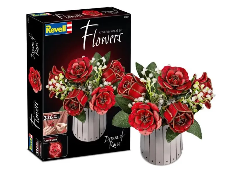 Revell 00631'Dream of Roses' Holzblumen Bausatz