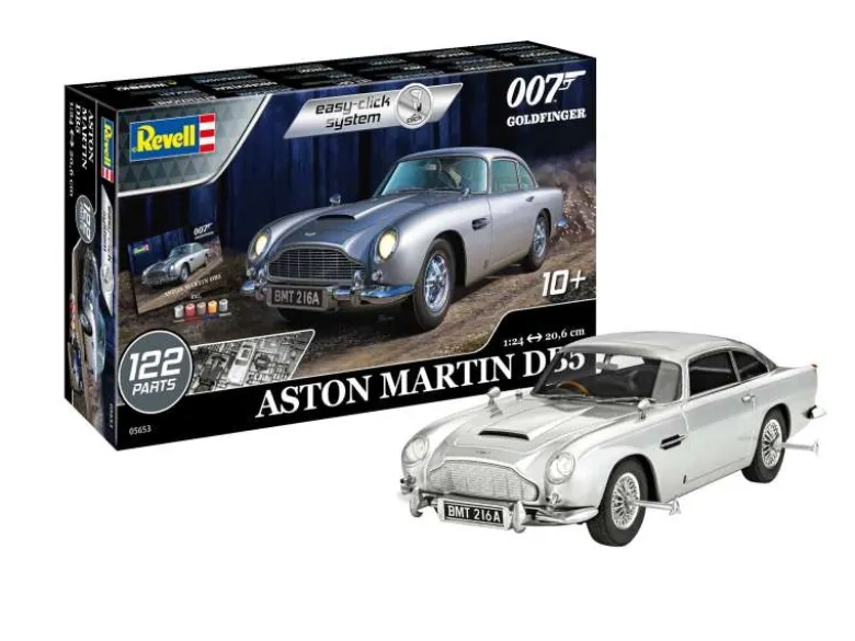 Revell 05653Easy Click System James Bond 007 'Aston Martin DB5' 1:24 inkl. Pinsel und Farben