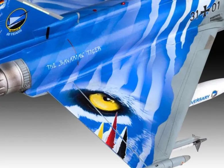 Revell 03818Eurofighter Typhoon Bavarian Tiger 2021 1:72 Modellbausatz