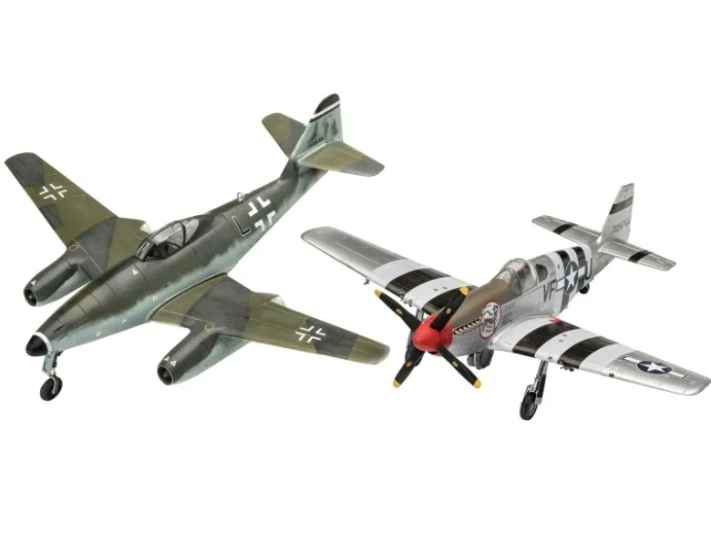 Revell 03711Flugzeug Set Me262&P-51B Bausatz 1:72