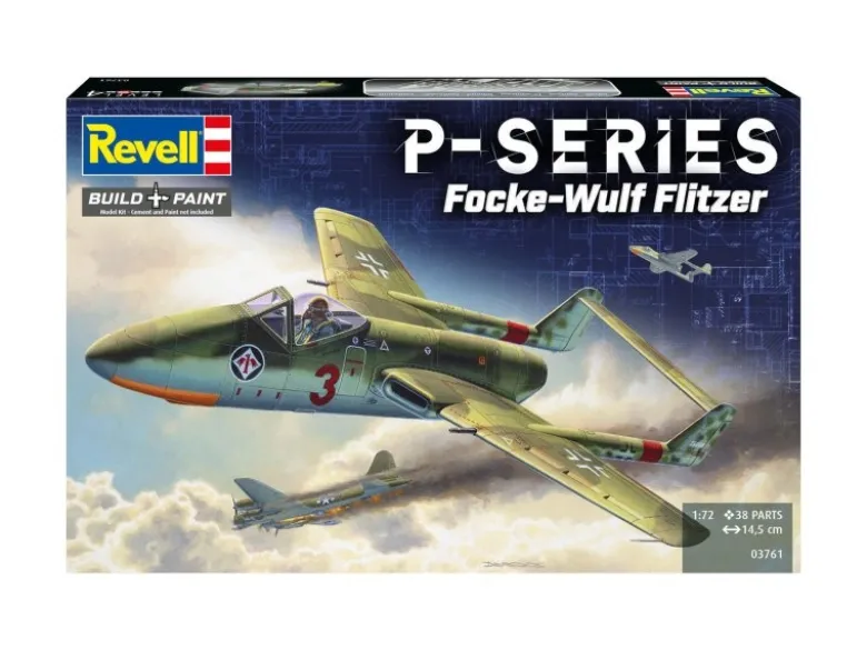Revell 03761Focke-Wulf TL Jäger 'Flitzer' - P-Series, Modellbausatz 1:72