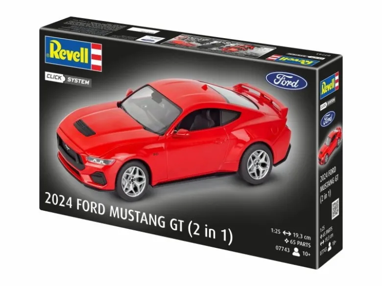 Revell 077432024 Ford Mustang GT (2 in 1) (Click System), Bausatz 1:25